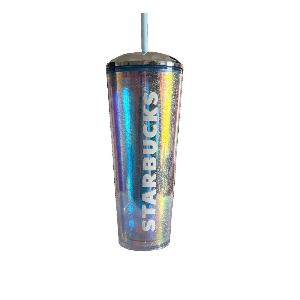 Starbucks ⭐ Iridescent Hologram Dome Venti 24 Fl Oz Cold Cup Summer 2023  ~ New
